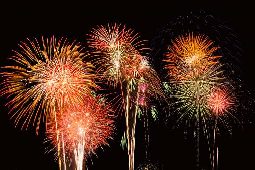 outdoors fireworks at night night
