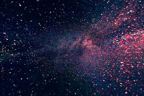 galaxy blue skies filled of stars universe
